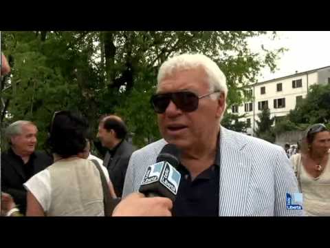 Nicola Pietrangeli e Lea Pericoli alla Nino per l'inaugurazione del nuovo stadio
