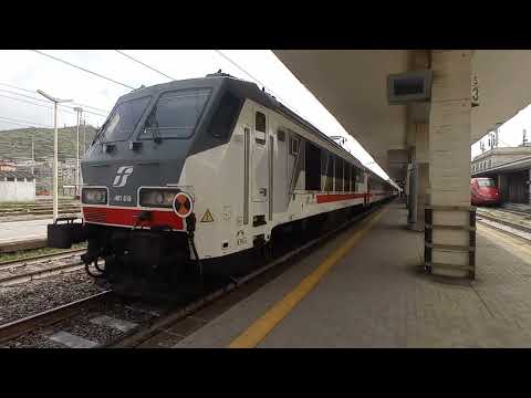 Partenza di un ic (Reggio Calabria - Roma Termini) con una E401 in testa dalla stazione di Salerno