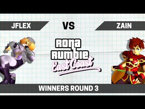 Rona Rumble East Coast 3 - Zain / DontTestMe (Roy) VS JFlex (Sheik) | Smash Melee Winners Round 3