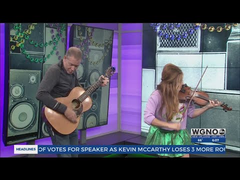 Musician Amanda Shaw celebrates the start of Carnival at Tipitina's with Big Sam & Choppa