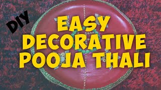 NEW DECORATIVE POOJA THALI || EASY POOJA THALI DECORATION IDEAS || RAKSHABANDHAN THALI DECORATION