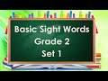Basic Sight Words Grade 2 Set 1