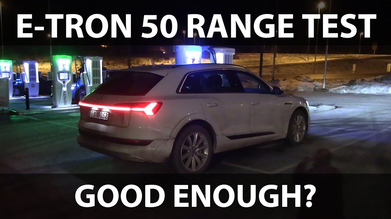 Audi e-tron 50 winter range test