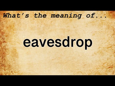 image-What is an example of eavesdropping?