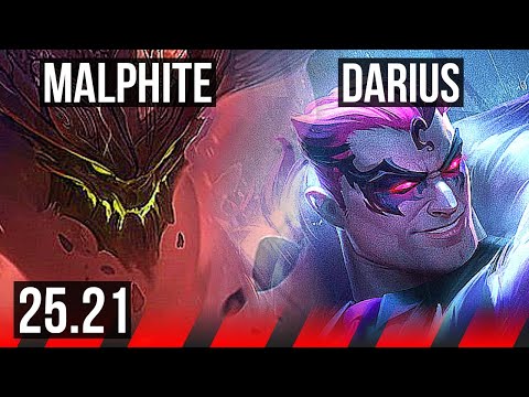 MALPHITE vs DARIUS (TOP) | 8/0/7, Legendary, Rank 12 Malph | EUNE Grandmaster | 25.21