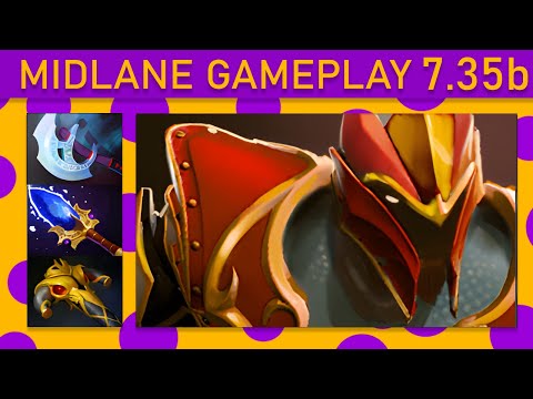 ✨Dragon Knight 80% Kill participation! Mid Gameplay 7.35b - Dota 2 Top MMR