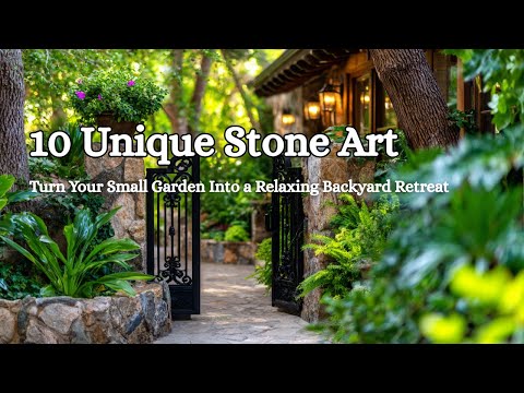 10 Unique Stone Art Projects That Turn Your Small Garden Into a Relaxing Backyard Retreat