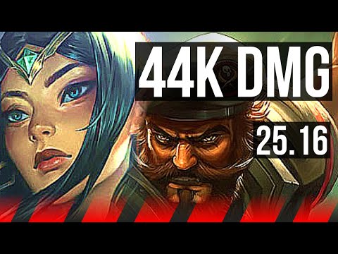 IRELIA vs GANGPLANK (TOP) | 9 solo kills, Legendary, 44k DMG, 16/3/11 | KR Master | 25.16