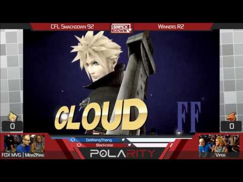 CFL Smackdown 92 WiiU - FOX MVG Mew2king (Cloud) vs Viper (Charizard) - Winners R2