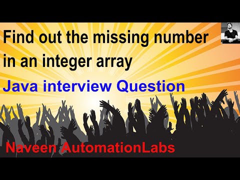 Find Missing Numbers From Integer Array In Java Deloitte Interview Question Interview