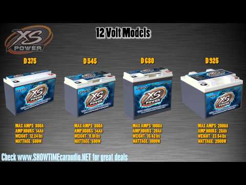 Showtime Electronics:  Info on XS Power D Series Batteries- Best Batteries On The Market!