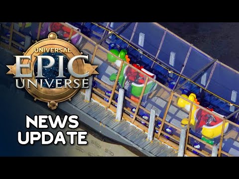 Universal Epic Universe News Mega Update — YOSHI VEHICLES REVEALED, MONSTERS VILLAGE, & CONSTRUCTION