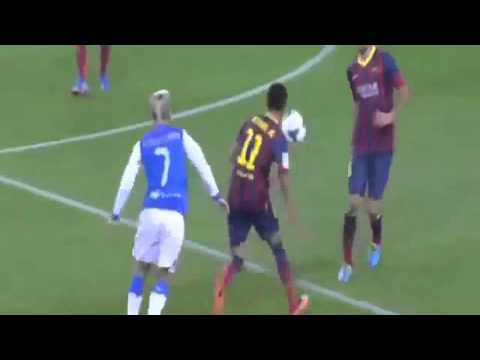 Neymar chapéu espetacular  ! Barcelona vs Real Sociedad