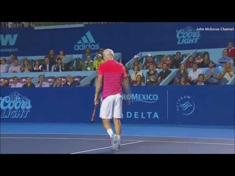Pete Sampras vs McEnroe Final - Monterey Highlights