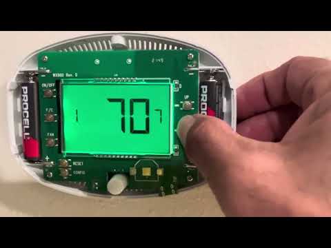 Verdant Thermostat, VX-TW-U-W (NOS) Change Temperature Limits, Set Constant Fan