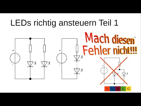 012DE LEDs richtig ansteuern Teil 1 - parallel geschaltene LEDs