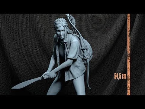 Awesome Custom Last of Us 2 Ellie 1/4 Statue Preview