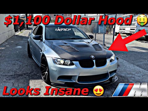I Bought A $1,100 dollars Seibon Carbon Fiber Hood For My BMW E92 M3 ( Insane Transformation )