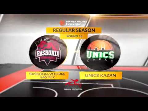 EuroLeague Highlights RS Round 16: Baskonia Vitoria Gasteiz 102-70 Unics Kazan