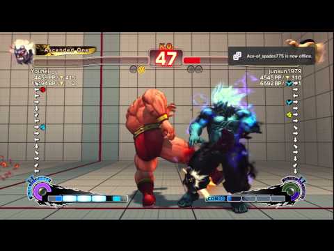 Youhei-_- [Oni] vs. junkun1979 [Zangief] | SSF4 AE