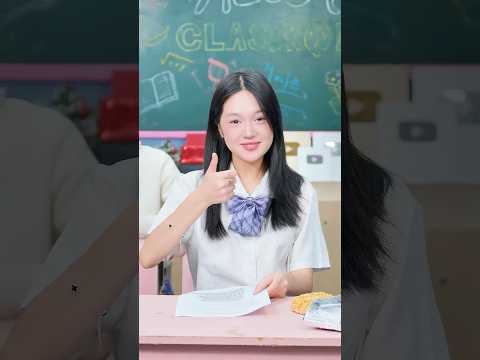 Instant Noodle Cheat! A Victory Sweet! 🍜🏆 #CindyAnnie #schoolcrush #schooldrama #linhchihihi