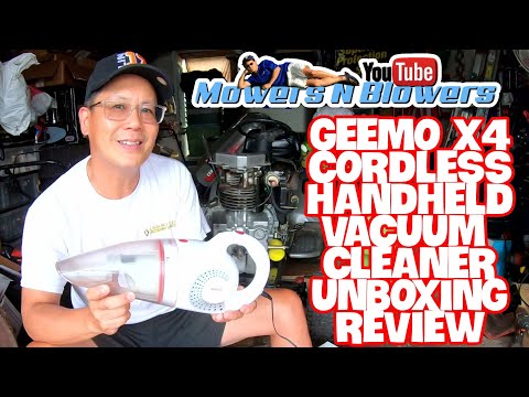 GEEMO LIGHTWEIGHT HANDHELD 80W 2200MaH 8.5Kpa CORDLESS WET DRY VAC VACUUM CLEANER UNBOXING & REVIEW