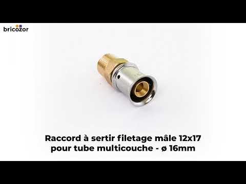 Raccord à sertir tube multicouches / filetage mâle MULTITUBO