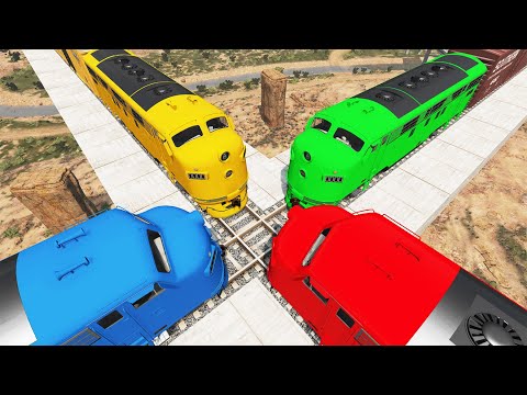 Crazy High Speed Train Crashes #42 - Beamng drive | Dancing Cars