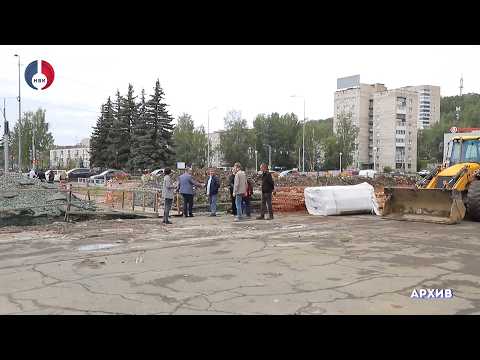 В ходе объезда стройплощадок контрольная комиссия посетила Аллею Боевой Славы и Центральный стадион