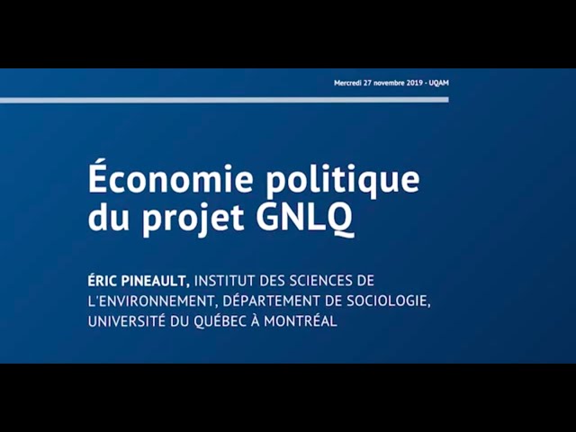 Conférence: «La vie en bleu? Gazoduq / Énergie Saguenay»
