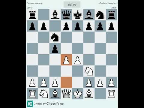 FIDE Chess.com Grand Swiss 2019 || Round 2 || Alexey Sarana vs. Magnus Carlsen || 1/2-1/2