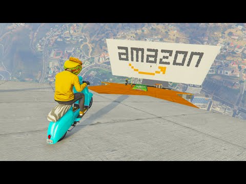 MEGA RAMPA IMPOSIBLE NIVEL AMAZON!! - GTA V ONLINE
