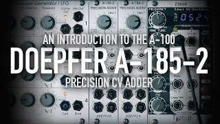 Video thumbnail for Doepfer A-185-2 Precision CV Adder by Detroit-Berlin