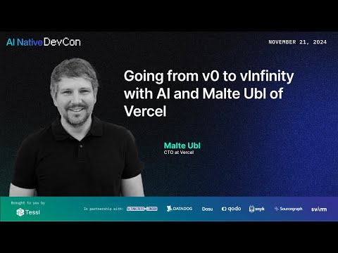 Going from v0 to vInfinity with AI and Malte Ubl of Vercel
