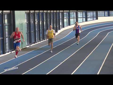 200m – Finale 2 – M55 – Championnat LIFA Master Indoor 12/01/2019 – Eaubonne