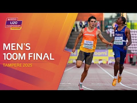 New Spanish sprinting STAR! ✨ Men's 100m final replay | Bergen 2025