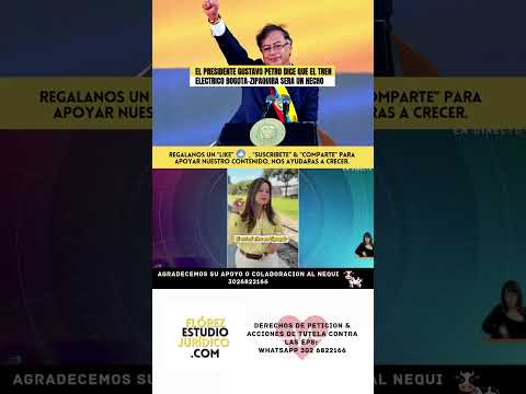 Tren eléctrico Bogotá-Zipaquirá es una realidad: El anuncio de Gustavo Petro