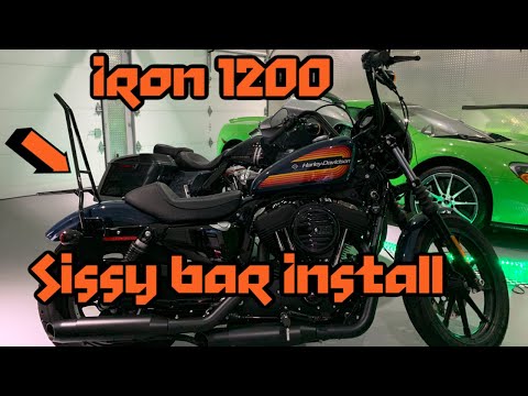 2020 Harley Davidson Iron 1200 Sportster Sissy bar install