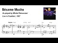 Michel Petrucciani - Bésame Mucho (Frankfurt) | transcription