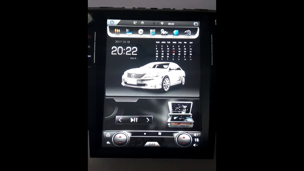 Штатная магнитола Toyota Camry V50/V55 2012-2017 Tesla Style