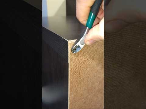 Useful Furniture Repair Tips and Tricks: Rivet Hack for Wooden Cabinets #diy #tips #tricks
