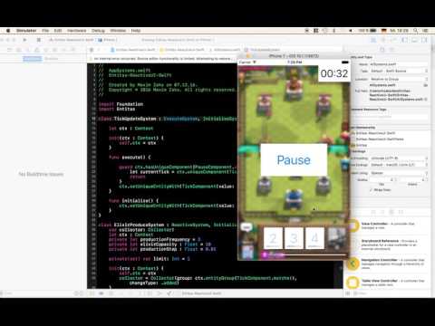 Demo Entitas-Swift Reactive UI