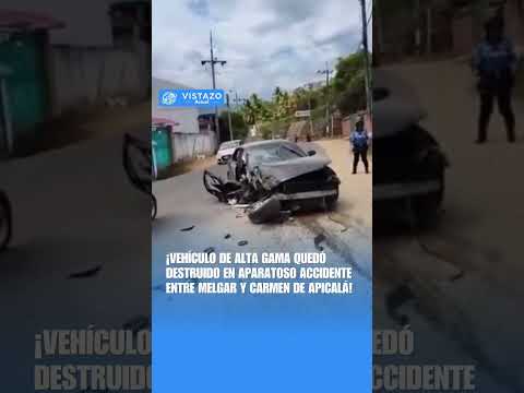 ¡VEHÍCULO DE ALTA GAMA QUEDÓ DESTRUIDO EN APARATOSO ACCIDENTE ENTRE MELGAR Y CARMEN DE APICALÁ!