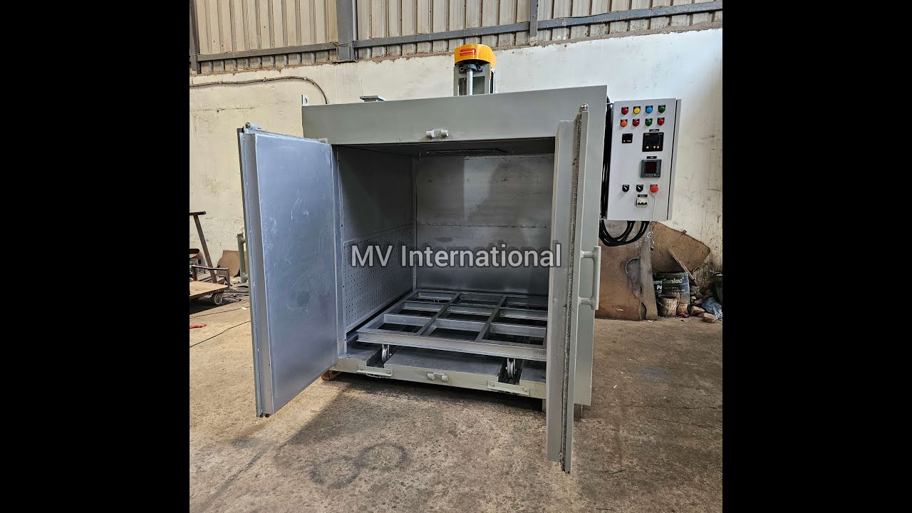 Drum Heating Oven, Capacity 4 Drums Per Batch with Auto Cut Off. Heavy Duty Trolley for Easy Loading