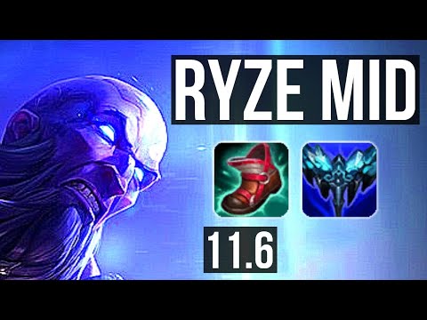 RYZE vs KASSADIN (MID) | 4/0/4, Rank 7 Ryze | EUW Challenger | v11.6