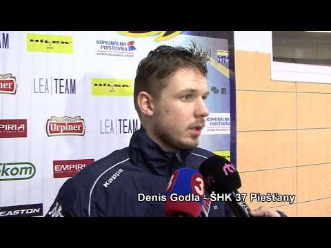 Denis Godla po zápasovom "shot oute" so Žilinou, 23.1.2015