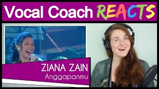 Vocal Coach reacts to Ziana Zain - Anggapanmu (Unplugged Concert Live)
