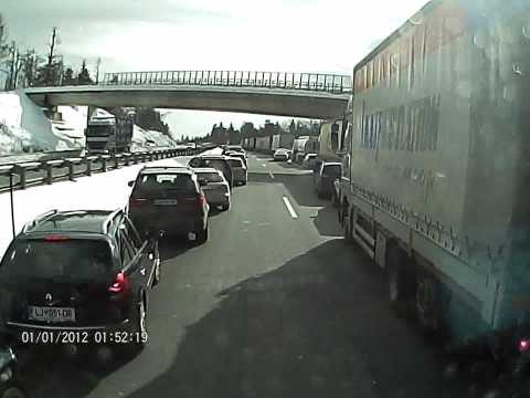 Požar AC Logatec - Unec, 7.2.2015