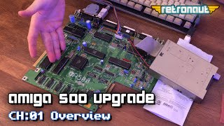 Next level Amiga500 with 1MB Chip RAM and a GVP hard drive!