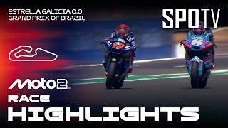 Download lagu Mario Aji Dapat Poin, Holgado Kalahkan Munoz di Lap Akhir - Moto2 Race | MotoGP™ Brasil mp3